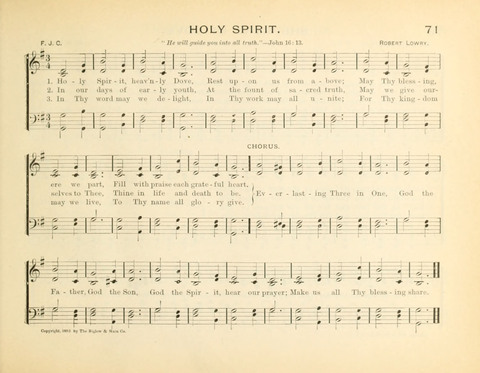 Sunny-Side Songs for Sunday Schools page 71