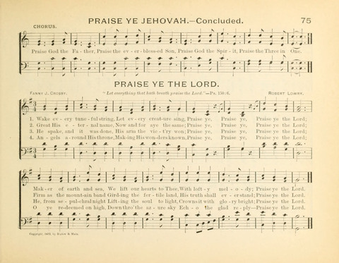 Sunny-Side Songs for Sunday Schools page 75