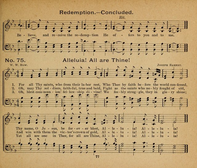 Sun-Shine Songs: for the Sunday School page 77