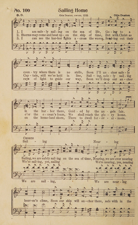 Silver Strains: our 1926 book for Sunday-schools, singing schools, revivals, conventions, and general use in all religious gatherings page 102