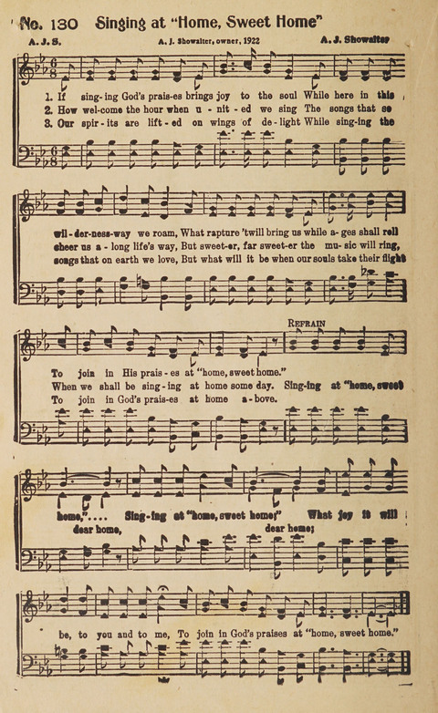 Silver Strains: our 1926 book for Sunday-schools, singing schools, revivals, conventions, and general use in all religious gatherings page 150