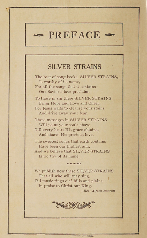Silver Strains: our 1926 book for Sunday-schools, singing schools, revivals, conventions, and general use in all religious gatherings page 2
