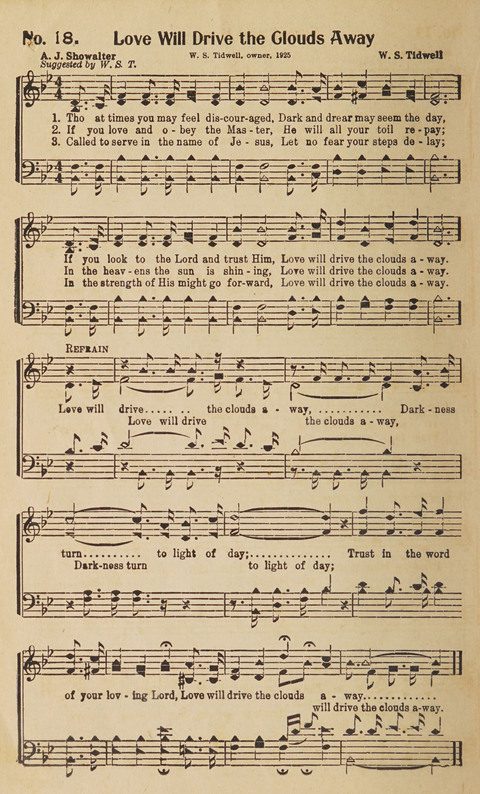 Silver Strains: our 1926 book for Sunday-schools, singing schools, revivals, conventions, and general use in all religious gatherings page 20
