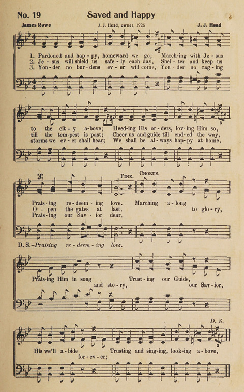 Silver Strains: our 1926 book for Sunday-schools, singing schools, revivals, conventions, and general use in all religious gatherings page 21