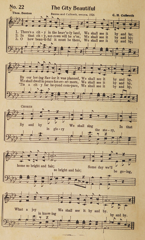 Silver Strains: our 1926 book for Sunday-schools, singing schools, revivals, conventions, and general use in all religious gatherings page 24