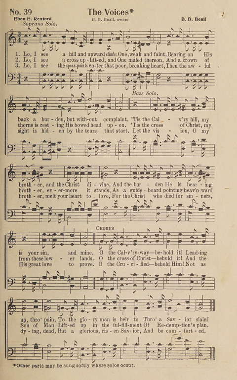 Silver Strains: our 1926 book for Sunday-schools, singing schools, revivals, conventions, and general use in all religious gatherings page 41