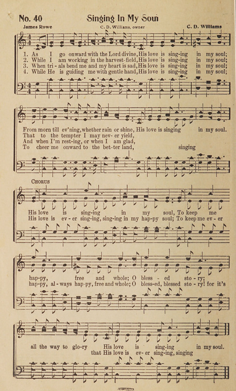 Silver Strains: our 1926 book for Sunday-schools, singing schools, revivals, conventions, and general use in all religious gatherings page 42