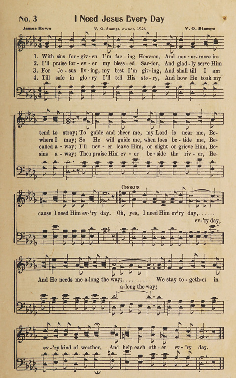 Silver Strains: our 1926 book for Sunday-schools, singing schools, revivals, conventions, and general use in all religious gatherings page 5