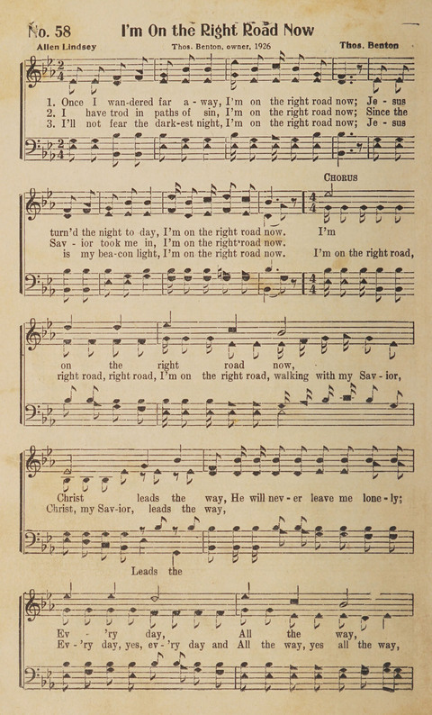 Silver Strains: our 1926 book for Sunday-schools, singing schools, revivals, conventions, and general use in all religious gatherings page 60