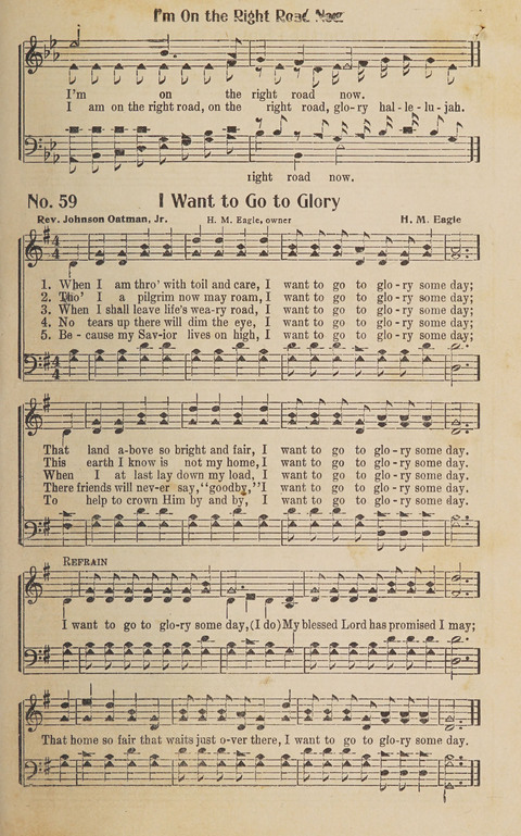 Silver Strains: our 1926 book for Sunday-schools, singing schools, revivals, conventions, and general use in all religious gatherings page 61