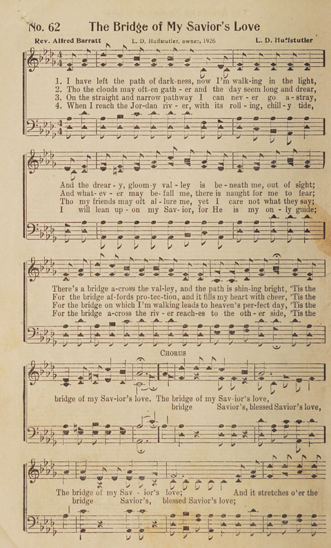 Silver Strains: our 1926 book for Sunday-schools, singing schools, revivals, conventions, and general use in all religious gatherings page 64