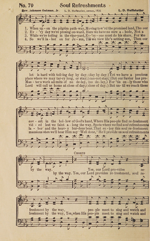 Silver Strains: our 1926 book for Sunday-schools, singing schools, revivals, conventions, and general use in all religious gatherings page 72