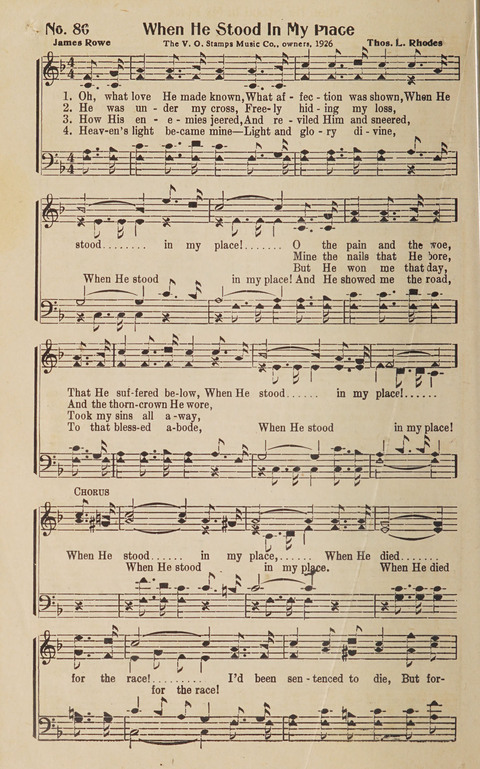 Silver Strains: our 1926 book for Sunday-schools, singing schools, revivals, conventions, and general use in all religious gatherings page 82