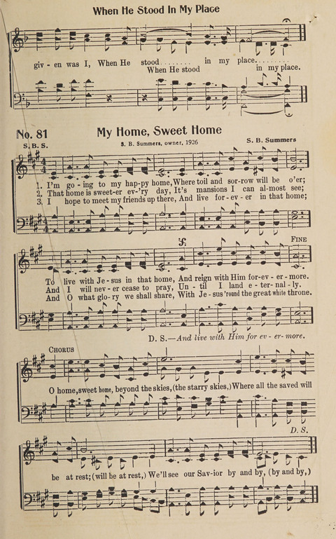 Silver Strains: our 1926 book for Sunday-schools, singing schools, revivals, conventions, and general use in all religious gatherings page 83