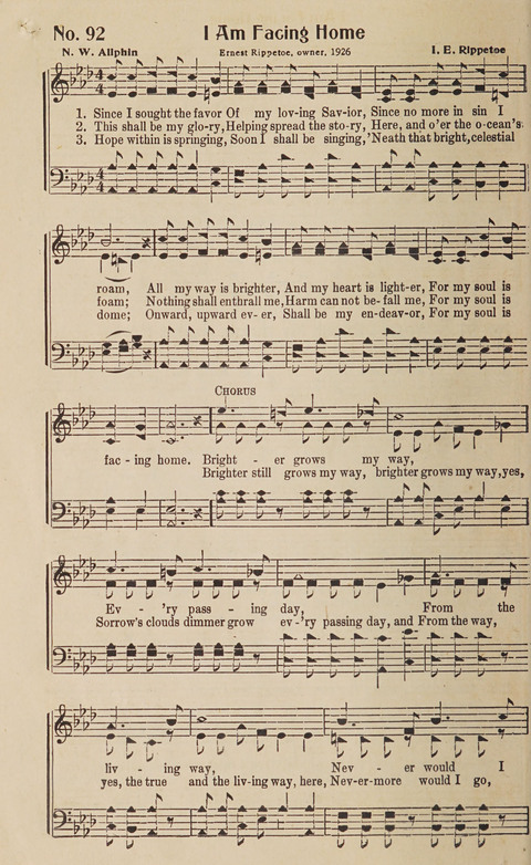 Silver Strains: our 1926 book for Sunday-schools, singing schools, revivals, conventions, and general use in all religious gatherings page 94
