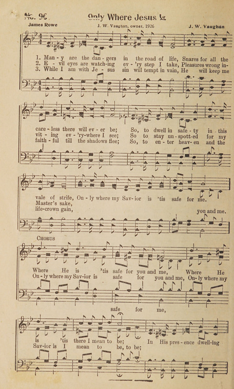 Silver Strains: our 1926 book for Sunday-schools, singing schools, revivals, conventions, and general use in all religious gatherings page 98
