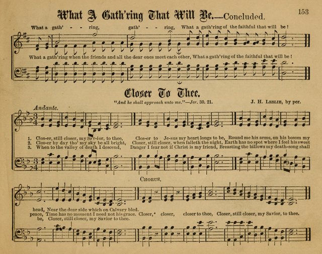 Sunday School Songs: a Treasury of Devotional Hymns and Tunes for the Sunday School page 156