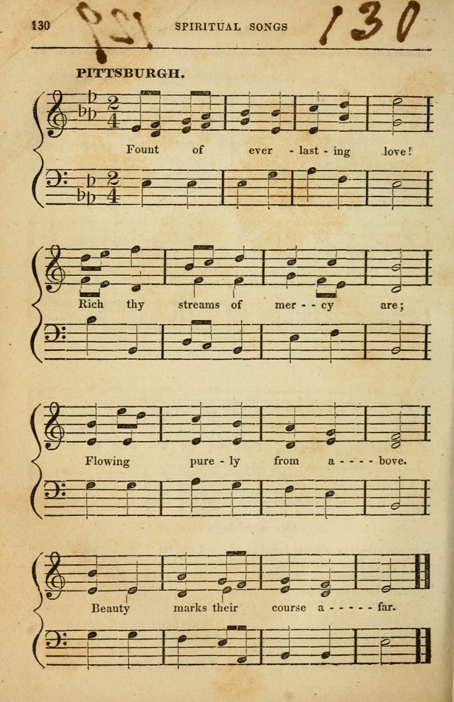 Spiritual Songs for Social Worship: adapted to the use of families and private circles in seasons of rivival, to missionary meetings, to the monthly concert, and to other occasions of special interest page 130