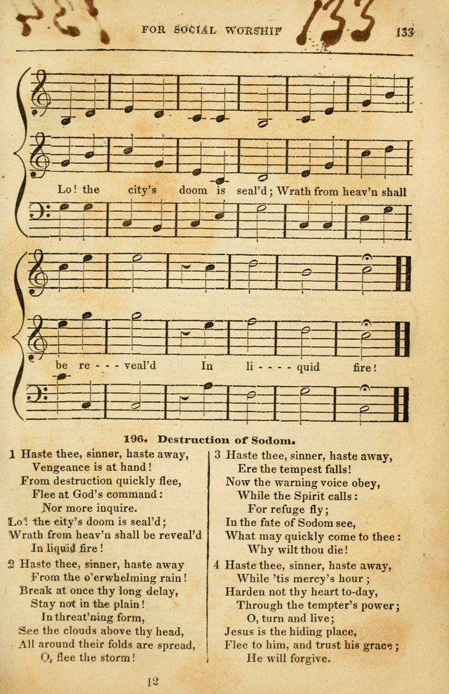 Spiritual Songs for Social Worship: adapted to the use of families and private circles in seasons of rivival, to missionary meetings, to the monthly concert, and to other occasions of special interest page 133