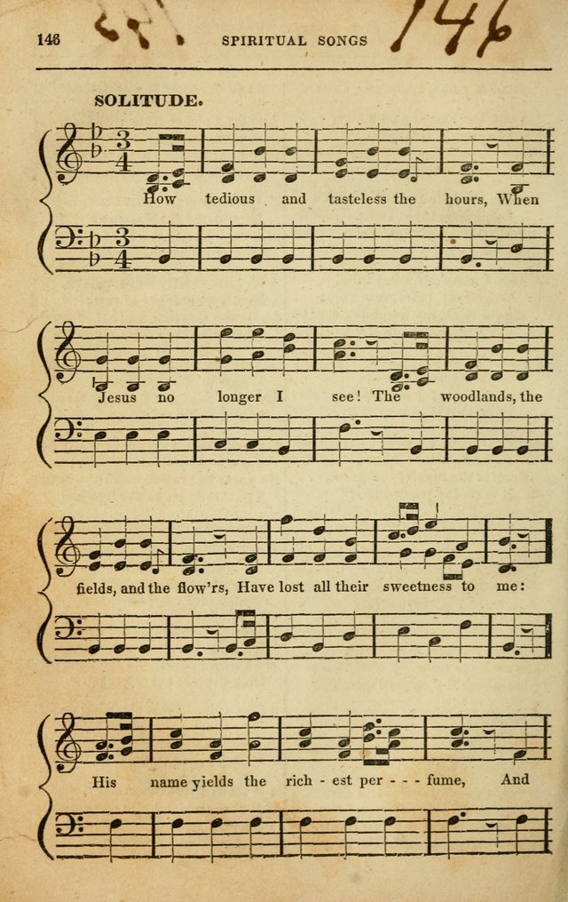 Spiritual Songs for Social Worship: adapted to the use of families and private circles in seasons of rivival, to missionary meetings, to the monthly concert, and to other occasions of special interest page 146