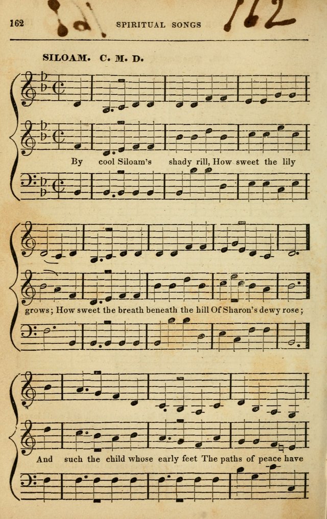 Spiritual Songs for Social Worship: adapted to the use of families and private circles in seasons of rivival, to missionary meetings, to the monthly concert, and to other occasions of special interest page 162