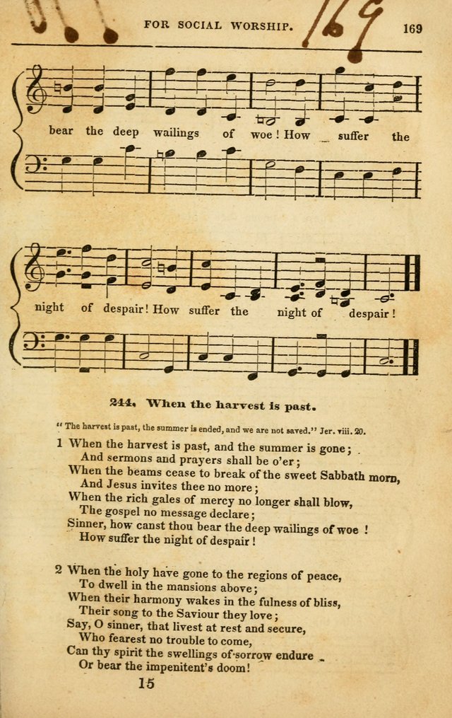 Spiritual Songs for Social Worship: adapted to the use of families and private circles in seasons of rivival, to missionary meetings, to the monthly concert, and to other occasions of special interest page 169