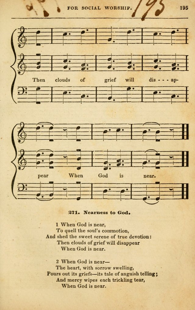 Spiritual Songs for Social Worship: adapted to the use of families and private circles in seasons of rivival, to missionary meetings, to the monthly concert, and to other occasions of special interest page 195