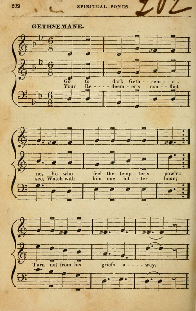 Spiritual Songs for Social Worship: adapted to the use of families and private circles in seasons of rivival, to missionary meetings, to the monthly concert, and to other occasions of special interest page 202
