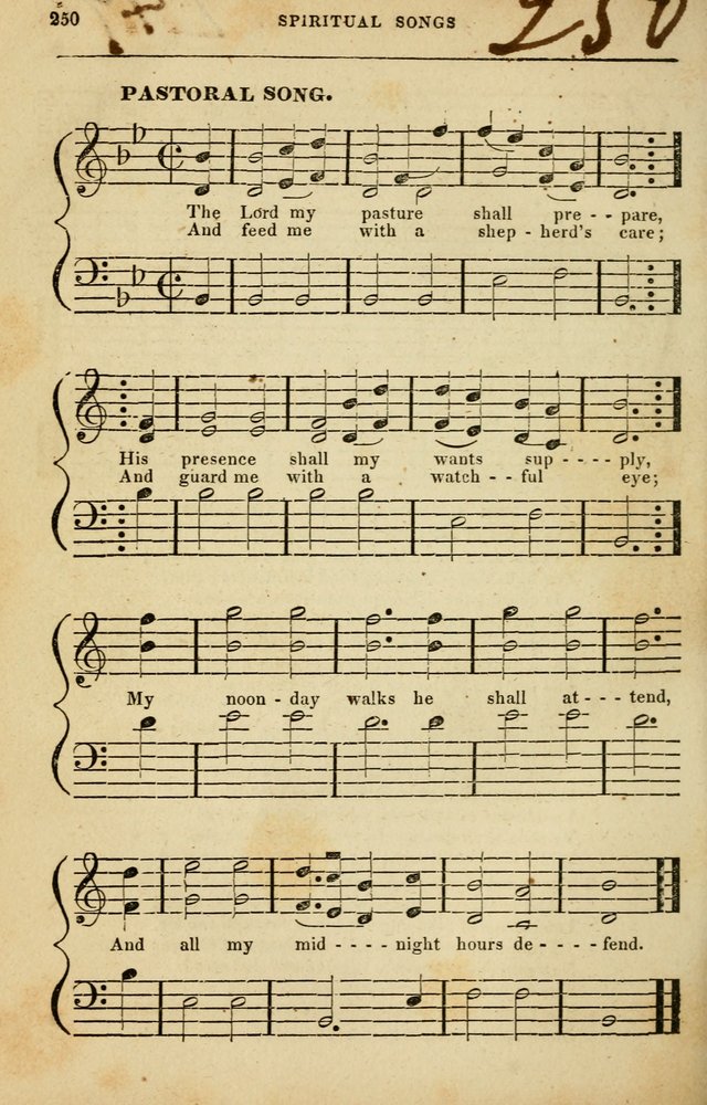 Spiritual Songs for Social Worship: adapted to the use of families and private circles in seasons of rivival, to missionary meetings, to the monthly concert, and to other occasions of special interest page 250