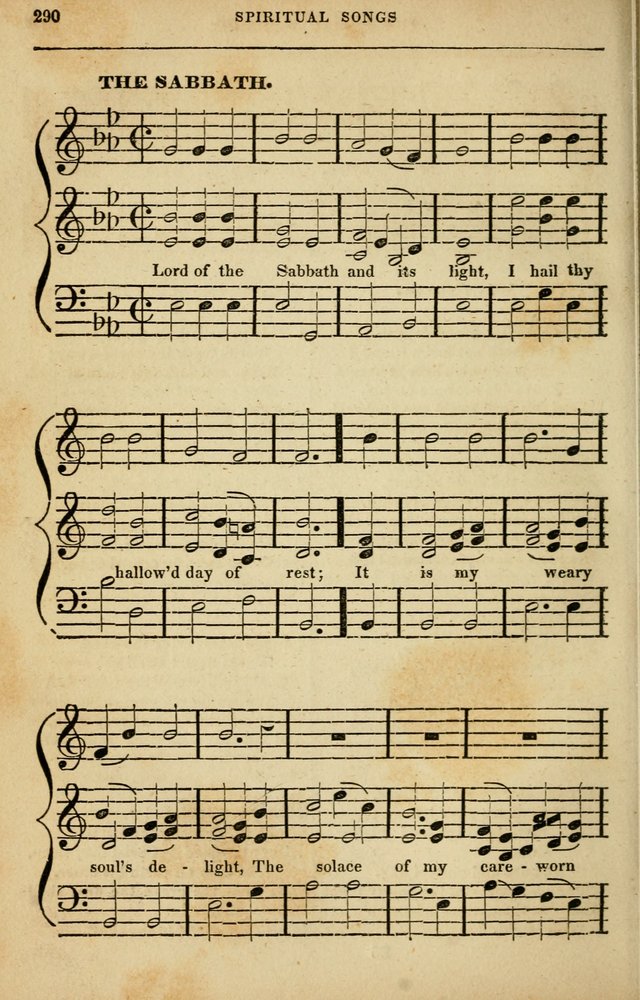 Spiritual Songs for Social Worship: adapted to the use of families and private circles in seasons of rivival, to missionary meetings, to the monthly concert, and to other occasions of special interest page 290