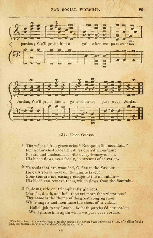 Spiritual Songs for Social Worship: adapted to the use of families and private circles in seasons of rivival, to missionary meetings, to the monthly concert, and to other occasions of special interest page 89