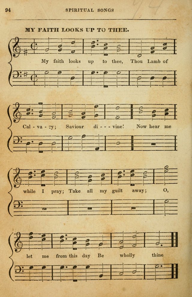 Spiritual Songs for Social Worship: adapted to the use of families and private circles in seasons of rivival, to missionary meetings, to the monthly concert, and to other occasions of special interest page 94
