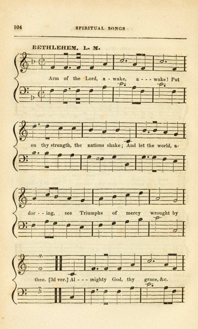 Spiritual Songs for Social Worship: adapted to the use of families and private circles, to missinary meetings, to monthly concert, and to other occasions of special interest.(Rev. and Enl. Ed.) page 104