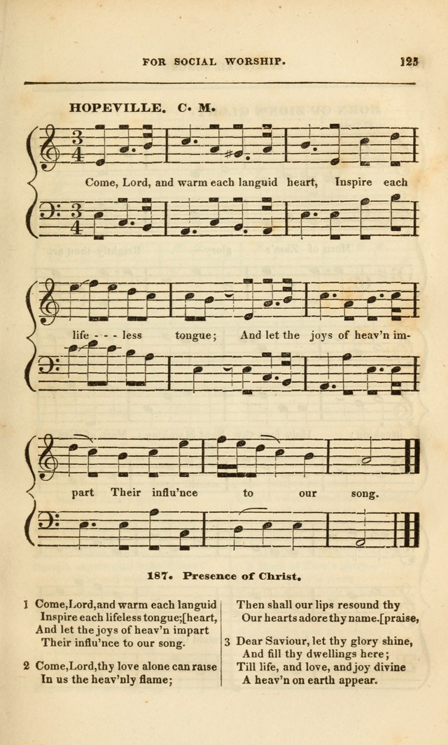 Spiritual Songs for Social Worship: adapted to the use of families and private circles, to missinary meetings, to monthly concert, and to other occasions of special interest.(Rev. and Enl. Ed.) page 125