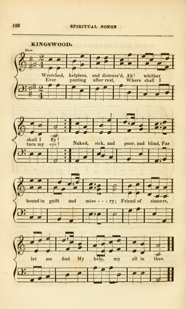 Spiritual Songs for Social Worship: adapted to the use of families and private circles, to missinary meetings, to monthly concert, and to other occasions of special interest.(Rev. and Enl. Ed.) page 152