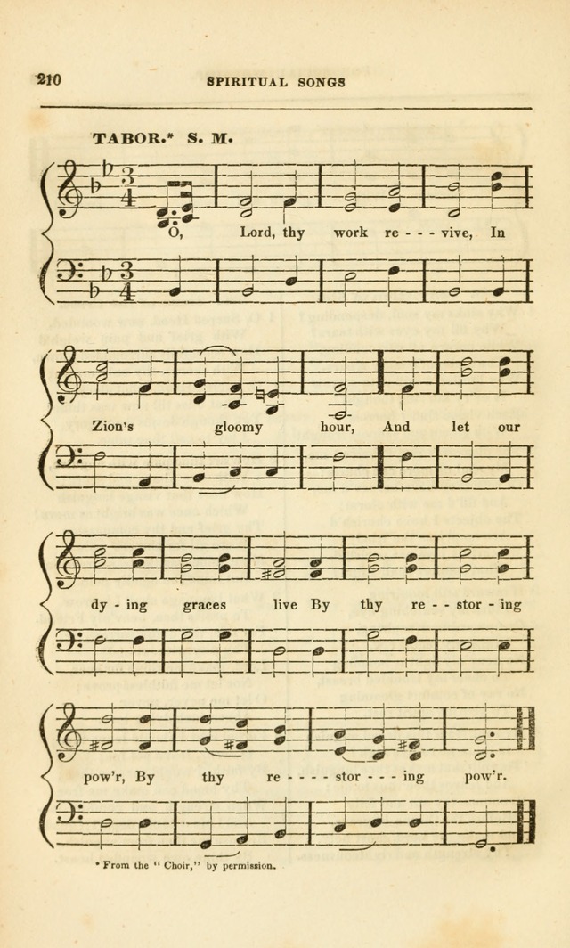 Spiritual Songs for Social Worship: adapted to the use of families and private circles, to missinary meetings, to monthly concert, and to other occasions of special interest.(Rev. and Enl. Ed.) page 210