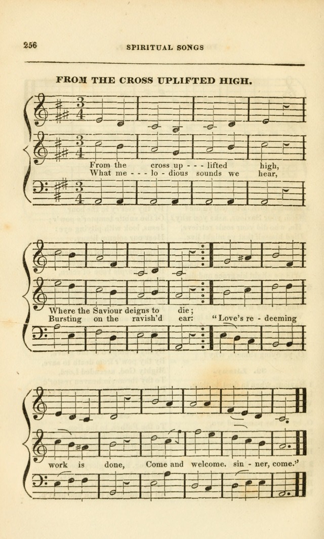 Spiritual Songs for Social Worship: adapted to the use of families and private circles, to missinary meetings, to monthly concert, and to other occasions of special interest.(Rev. and Enl. Ed.) page 256