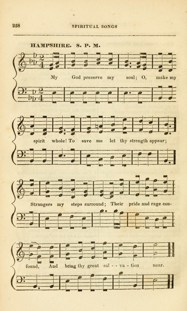 Spiritual Songs for Social Worship: adapted to the use of families and private circles, to missinary meetings, to monthly concert, and to other occasions of special interest.(Rev. and Enl. Ed.) page 258