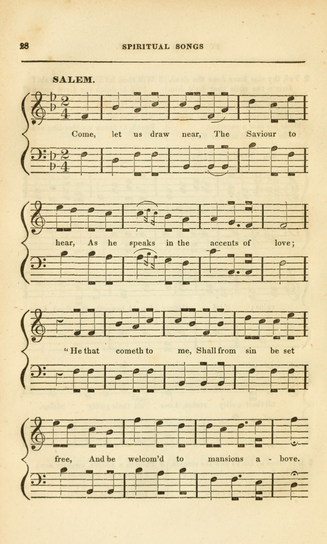 Spiritual Songs for Social Worship: adapted to the use of families and private circles, to missinary meetings, to monthly concert, and to other occasions of special interest.(Rev. and Enl. Ed.) page 28