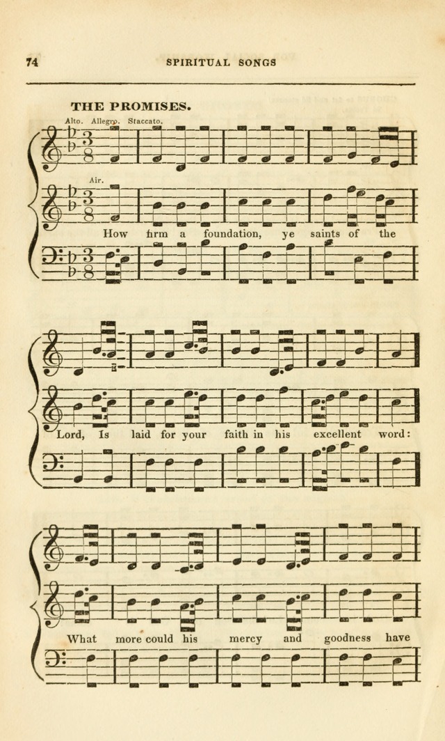 Spiritual Songs for Social Worship: adapted to the use of families and private circles, to missinary meetings, to monthly concert, and to other occasions of special interest.(Rev. and Enl. Ed.) page 74