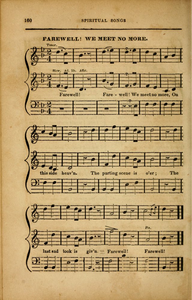 Spiritual Songs for Social Worship: adapted to the use of families and private circles in seasons of revival, to missionary meetings, to the monthly concert, and to other occasions... (3rd ed.) page 160