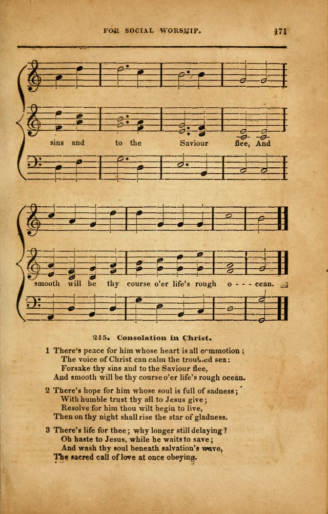 Spiritual Songs for Social Worship: adapted to the use of families and private circles in seasons of revival, to missionary meetings, to the monthly concert, and to other occasions... (3rd ed.) page 171