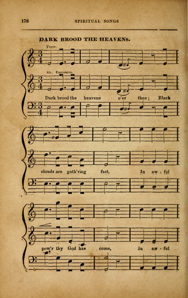 Spiritual Songs for Social Worship: adapted to the use of families and private circles in seasons of revival, to missionary meetings, to the monthly concert, and to other occasions... (3rd ed.) page 178
