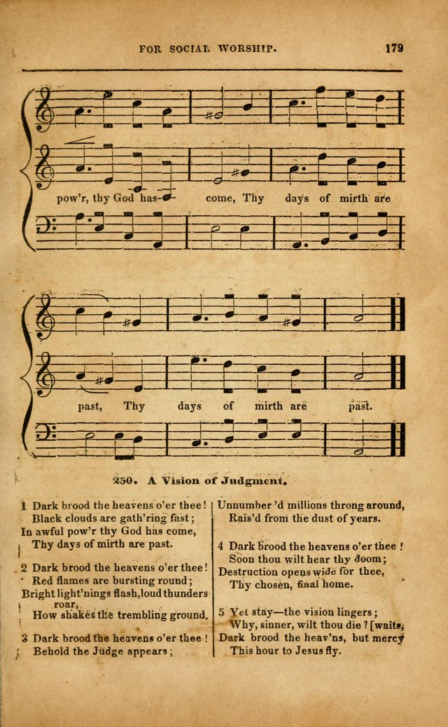 Spiritual Songs for Social Worship: adapted to the use of families and private circles in seasons of revival, to missionary meetings, to the monthly concert, and to other occasions... (3rd ed.) page 179