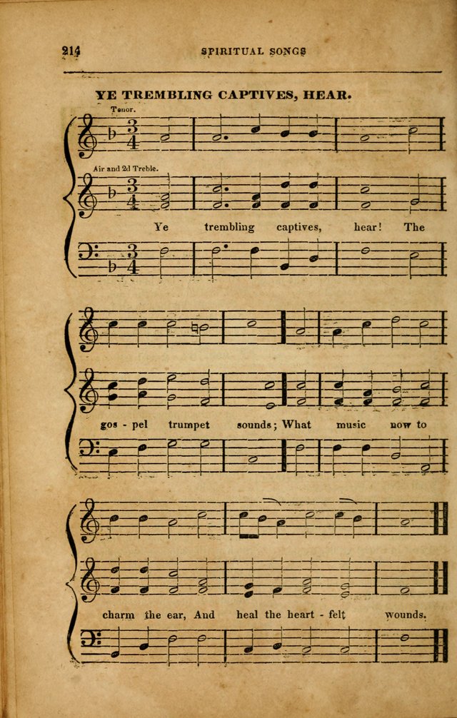 Spiritual Songs for Social Worship: adapted to the use of families and private circles in seasons of revival, to missionary meetings, to the monthly concert, and to other occasions... (3rd ed.) page 214