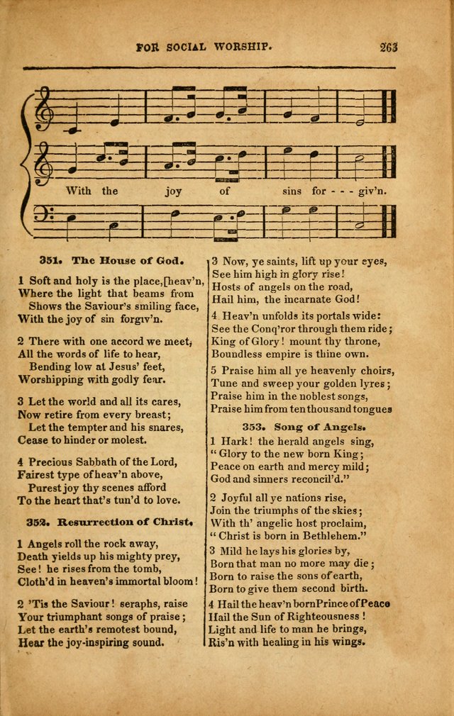 Spiritual Songs for Social Worship: adapted to the use of families and private circles in seasons of revival, to missionary meetings, to the monthly concert, and to other occasions... (3rd ed.) page 263