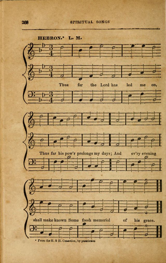 Spiritual Songs for Social Worship: adapted to the use of families and private circles in seasons of revival, to missionary meetings, to the monthly concert, and to other occasions... (3rd ed.) page 268