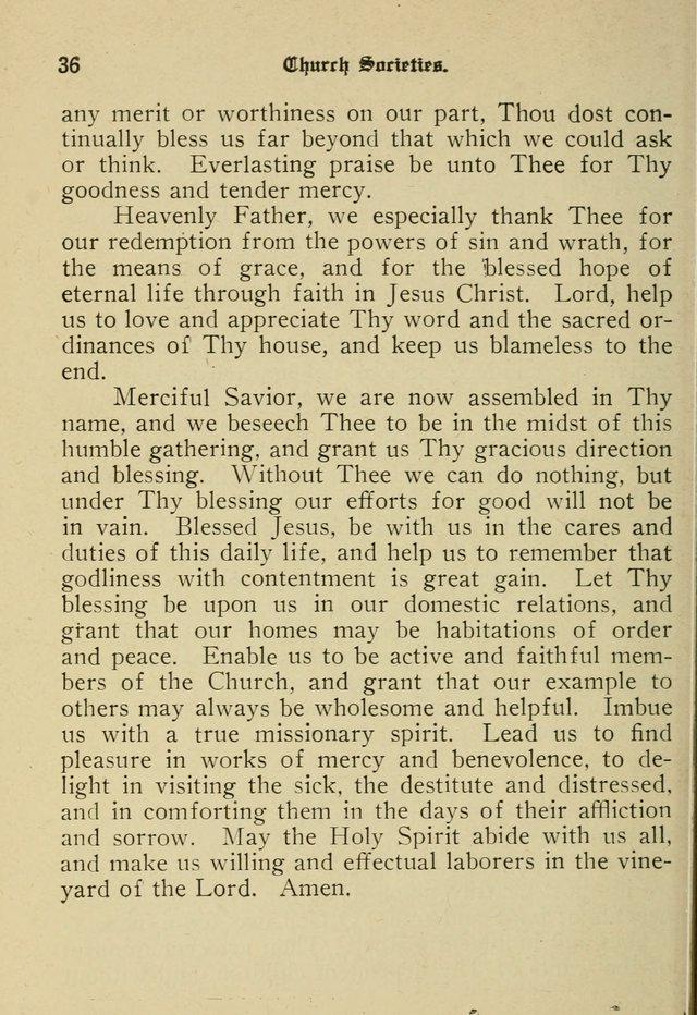 Sacred Songs: for use in inner mission work and church societies page 36