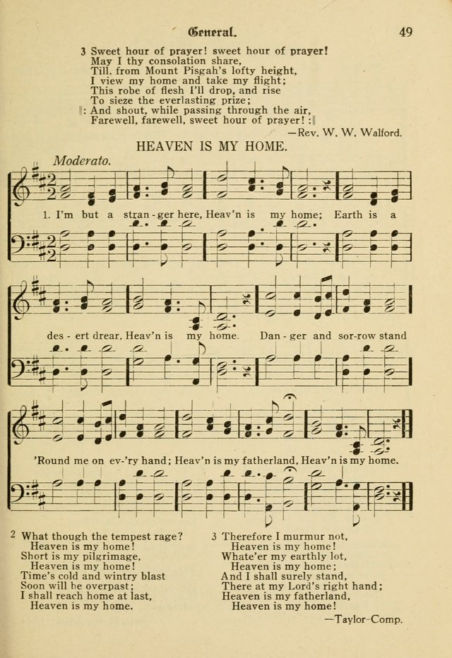 Sacred Songs: for use in inner mission work and church societies page 49