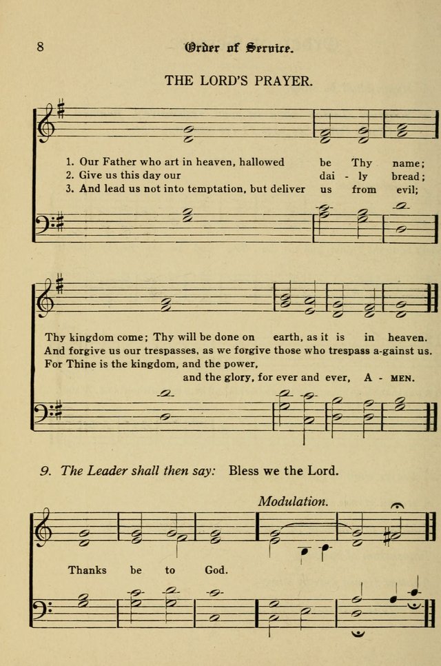 Sacred Songs: for use in inner mission work and church societies page 8